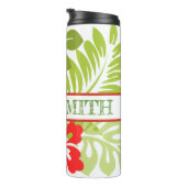 Personalisiertes Blumengetränk Thermosbecher (Nach rechts gedreht)