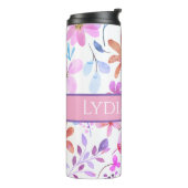 Personalisiertes Blumengetränk Thermosbecher (Nach links gedreht)