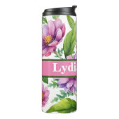 Personalisiertes Blumengetränk Thermosbecher (Nach links gedreht)