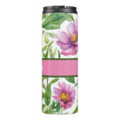 Personalisiertes Blumengetränk Thermosbecher (Rückseite)