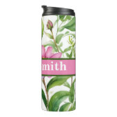 Personalisiertes Blumengetränk Thermosbecher (Nach rechts gedreht)
