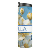 Personalisiertes Blumengetränk Thermosbecher (Nach rechts gedreht)