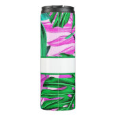 Personalisiertes Blumengetränk Thermosbecher (Rückseite)