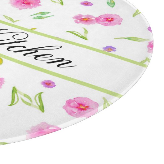 Personalisiertes Blumenglas - Geschenk Schneidebrett (Ecke)
