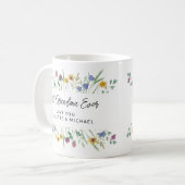Personalisiertes Blumengranma Kaffeetasse (Vorderseite Links)