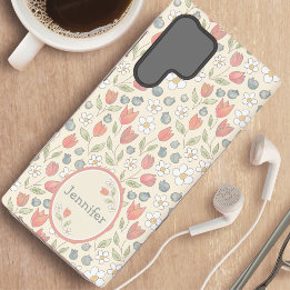 Personalisiertes Blumenhandyhülle Samsung Galaxy Hülle