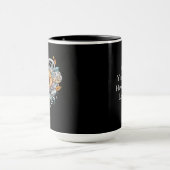 Personalisiertes Blumenherz mit Sentimental-Nachri Tasse (Zentrum)