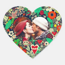 Personalisiertes Blumenherz Rahmen Romantisches Ge