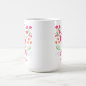 Personalisiertes Blumenhorn Kaffeetasse (Mittel)