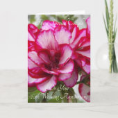 Personalisiertes Blumenjubiläum Karte (Vorderseite)