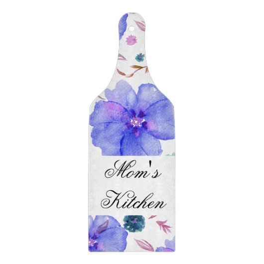 Personalisiertes Blumenkoppeln - Geschenk für sie Schneidebrett (Vorderseite)