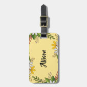 Personalisiertes Blumenlager Gepäckanhänger (Vorderseite vertikal)