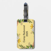 Personalisiertes Blumenlager Gepäckanhänger (Rückseite vertikal)