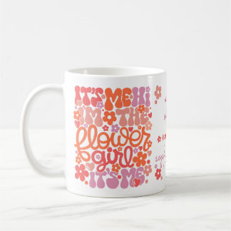 Personalisiertes Blumenmädchen Niedlich Trendy Ges Kaffeetasse