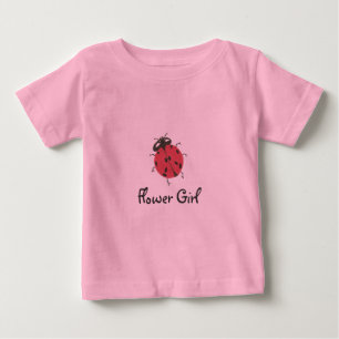 Personalisiertes Blumenmädchen-Shirt Baby T-shirt