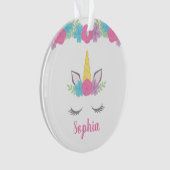 Personalisiertes Blumenmoor Ornament (Vorderseite)