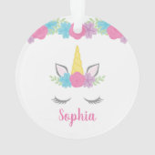 Personalisiertes Blumenmoor Ornament (Rückseite)