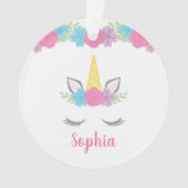 Personalisiertes Blumenmoor Ornament (Vorderseite)