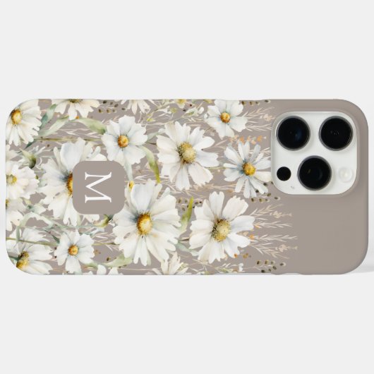 Personalisiertes Blumenmuster Case-Mate iPhone Hülle (Rückseite (Horizontal))