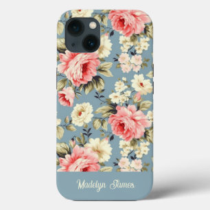 Personalisiertes Blumenmuster für Cottage-Gärten Case-Mate iPhone Hülle