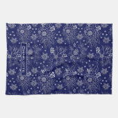 Personalisiertes Blumenmuster Geschirrtuch (Horizontal)