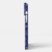 Personalisiertes Blumenmuster iPhone Hülle (Linke Seite)