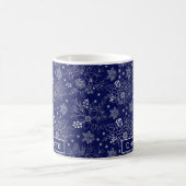 Personalisiertes Blumenmuster Kaffeetasse (Mittel)