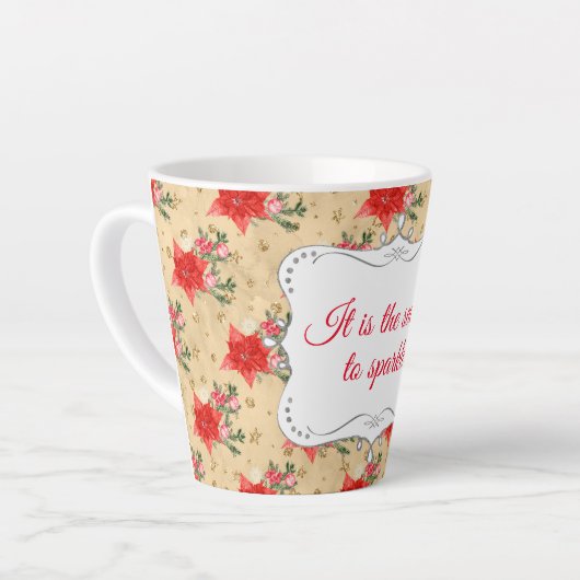 Personalisiertes Blumenmuster Milchtasse (Linke Ecke)