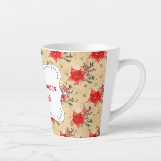 Personalisiertes Blumenmuster Milchtasse (Rechts)