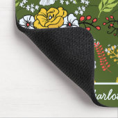 Personalisiertes Blumenmuster Mousepad (Ecke)