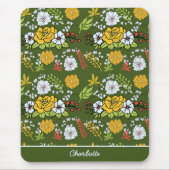 Personalisiertes Blumenmuster Mousepad (Vorne)