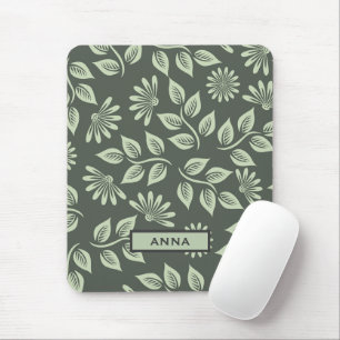 Personalisiertes Blumenmuster Mousepad