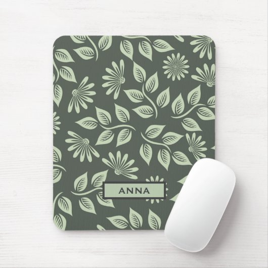 Personalisiertes Blumenmuster Mousepad (Mit Mouse)