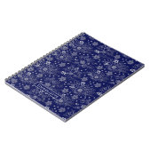 Personalisiertes Blumenmuster Notizblock (Linke Seite)
