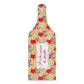 Personalisiertes Blumenmuster Schneidebrett (Vorderseite)