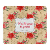 Personalisiertes Blumenmuster Schneidebrett (Vorderseite)