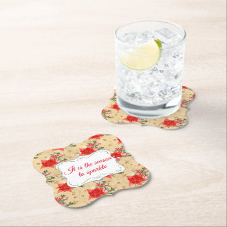 Personalisiertes Blumenmuster Untersetzer