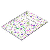 Personalisiertes BlumenNotebook - Benutzerdefinier Notizblock (Linke Seite)