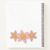 Personalisiertes BlumenNotebook Notizblock (Rückseite)