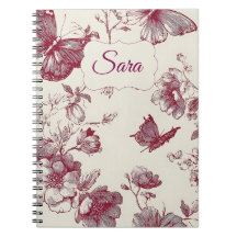 Personalisiertes Blumennotizbuch – Benutzerdefinie
