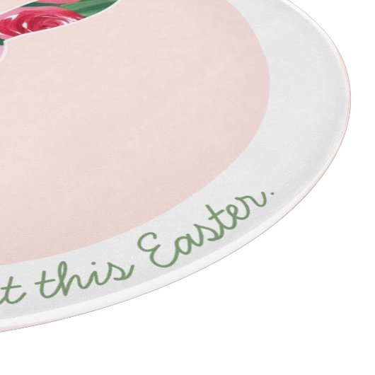 Personalisiertes Blumenosterglas Schneidebrett (Ecke)