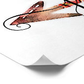 Personalisiertes Blumenpfeilposter Poster (Ecke)