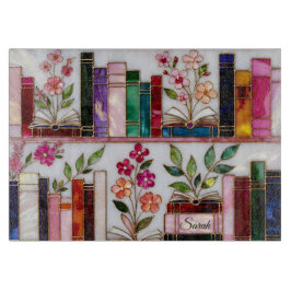 Personalisiertes Blumenregal aus Glas Schneidbrett Schneidebrett