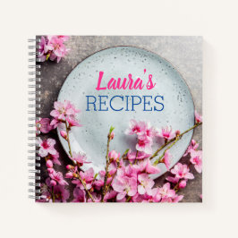 Personalisiertes Blumenrezept-Notizbuch – Benutzer Notizblock