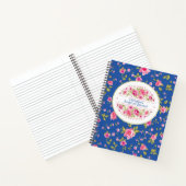 Personalisiertes Blumenschrift Notizblock (Innenseite)