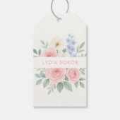 Personalisiertes Blumenwasser-Geschenkstück Geschenkanhänger (Vorderseite)