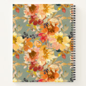 Personalisiertes Blumenzellenrezept Notizblock (Rückseite)