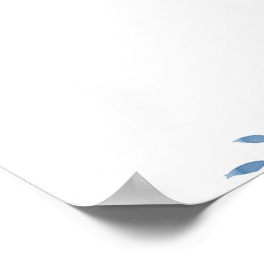 Personalisiertes Blumenzitat Poster (Ecke)