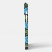 Personalisiertes Blütenmuster in Rosa iPhone Hülle (Linke Seite)