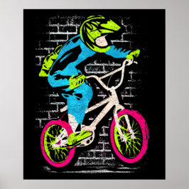 Personalisiertes Bmx-Poster - Bmx Bike Graffiti Poster